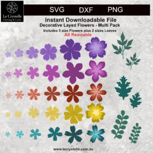 Explosion Box Flowers Multi Set SVG