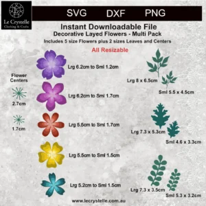 Alternative view of Explosion Box Flowers Multi Set SVG