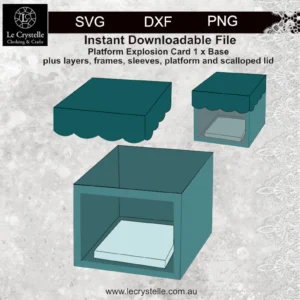 Explosion Box with Platform SVG