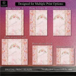 Alternative view of Sunset Flamingo Digital 12x12 Collection