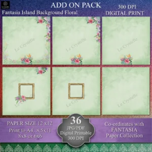 Alternative view of Fantasia Island 12x12 Digital Add - On Collection