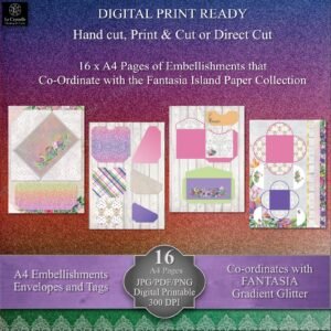 Fantasia Island Digital Envelopes, Tags and Labels Collection