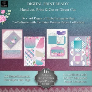 Fairy Dreams Digital Envelopes, Tags and Labels Collection