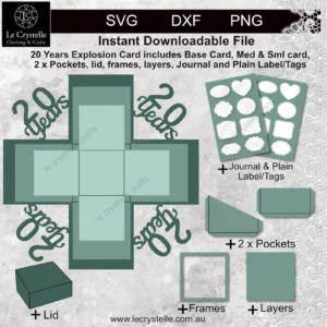 Explosion Box 20 Years SVG