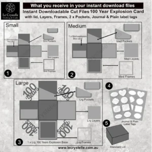 Alternative view of Explosion Box 100 Years SVG