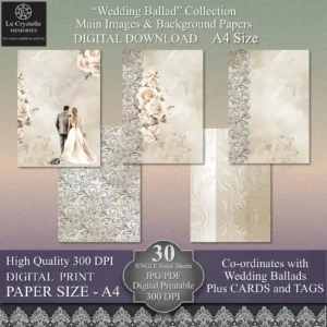 Wedding Ballad Digital A4 Set A Collection