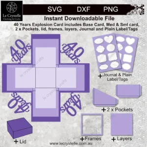 Explosion Box 40 Years SVG