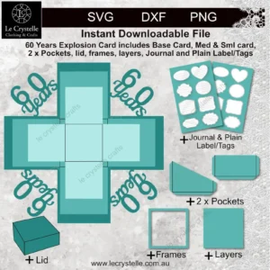 Explosion Box 60 Years SVG
