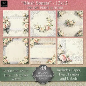 Blush Sonata Digital 12x12 Collection