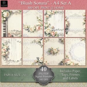 Blush Sonata Digital A4 Set A Collection