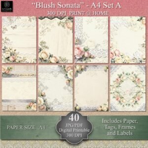 Alternative view of Blush Sonata Digital A4 Set A Collection