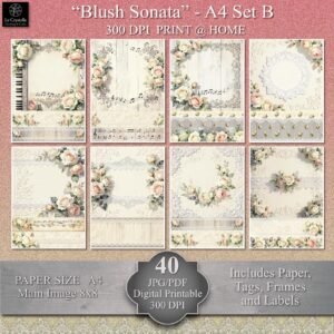 Blush Sonata Digital A4 Set B Collection