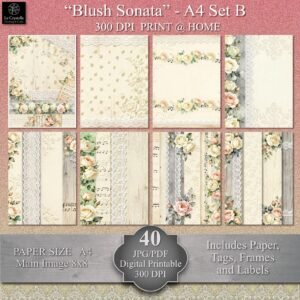 Alternative view of Blush Sonata Digital A4 Set B Collection