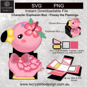 Cute Flamingo Explosion Box