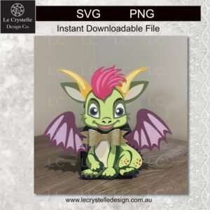 Alternative view of Cute Green Dragon Explosion Box