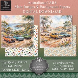 Australiana Cars Digital 12x12 Collection