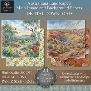 Australiana Landscapes Digital 12x12 Collection