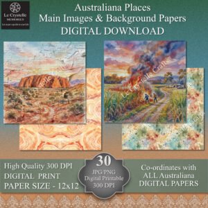 Australiana Places Digital 12x12 Collection