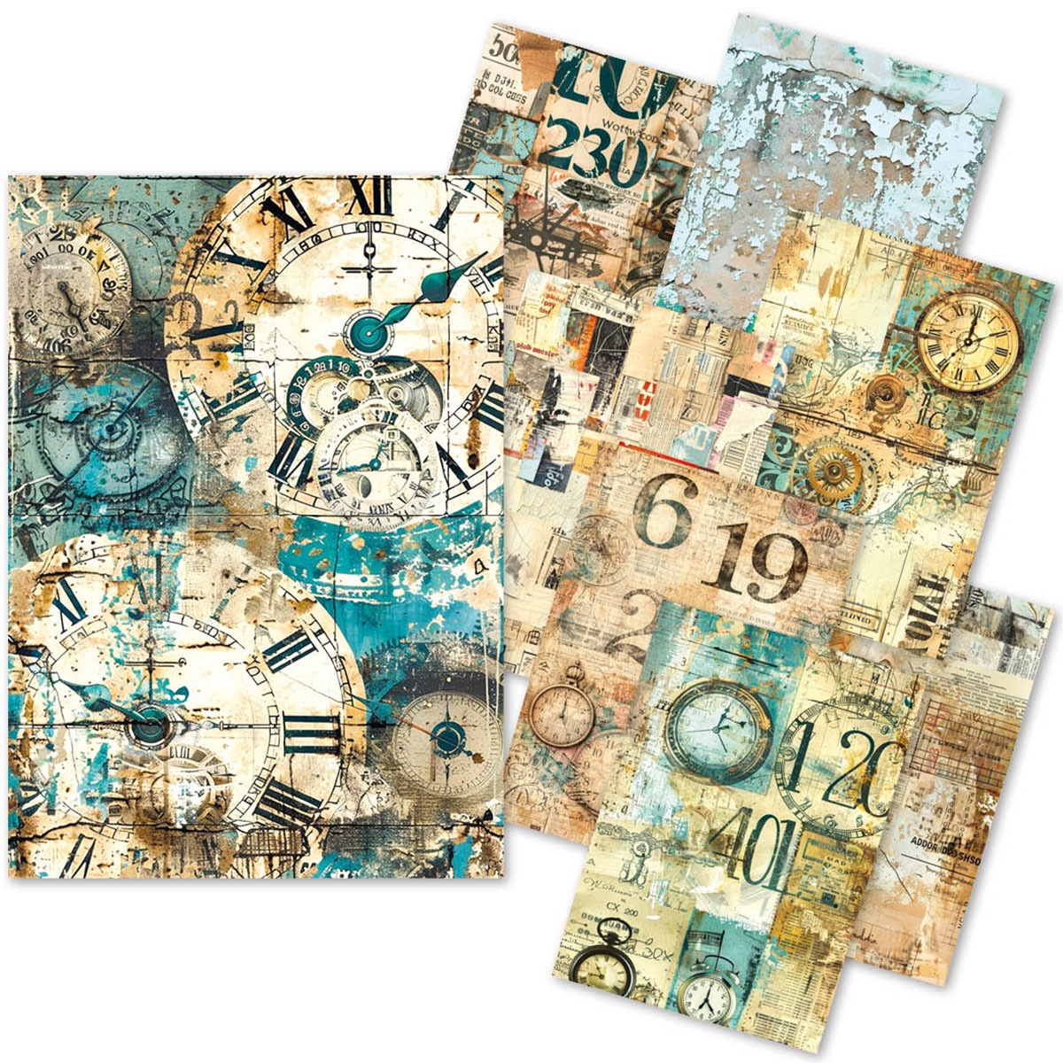 Ciao Bella Tissue Paper A5 - Fragments of Time Pack of 24