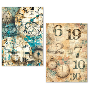 Alternative view of Ciao Bella Tissue Paper A5 - Fragments of Time Pack of 24