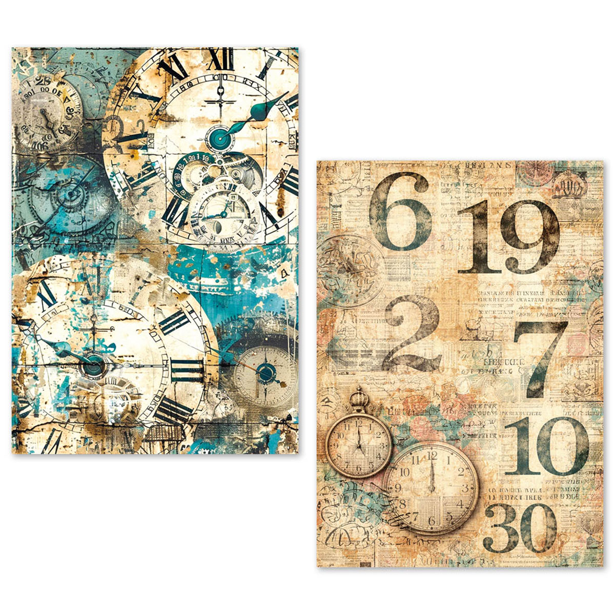 Ciao Bella Tissue Paper A5 - Fragments of Time Pack of 24 - Image 2
