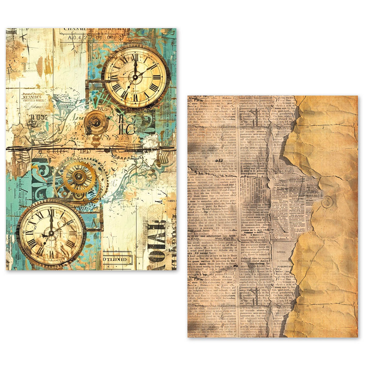 Ciao Bella Tissue Paper A5 - Fragments of Time Pack of 24 - Image 3