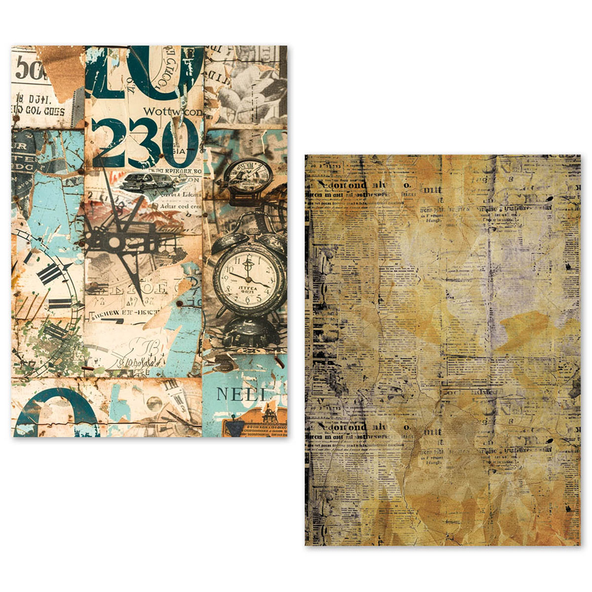 Ciao Bella Tissue Paper A5 - Fragments of Time Pack of 24 - Image 4