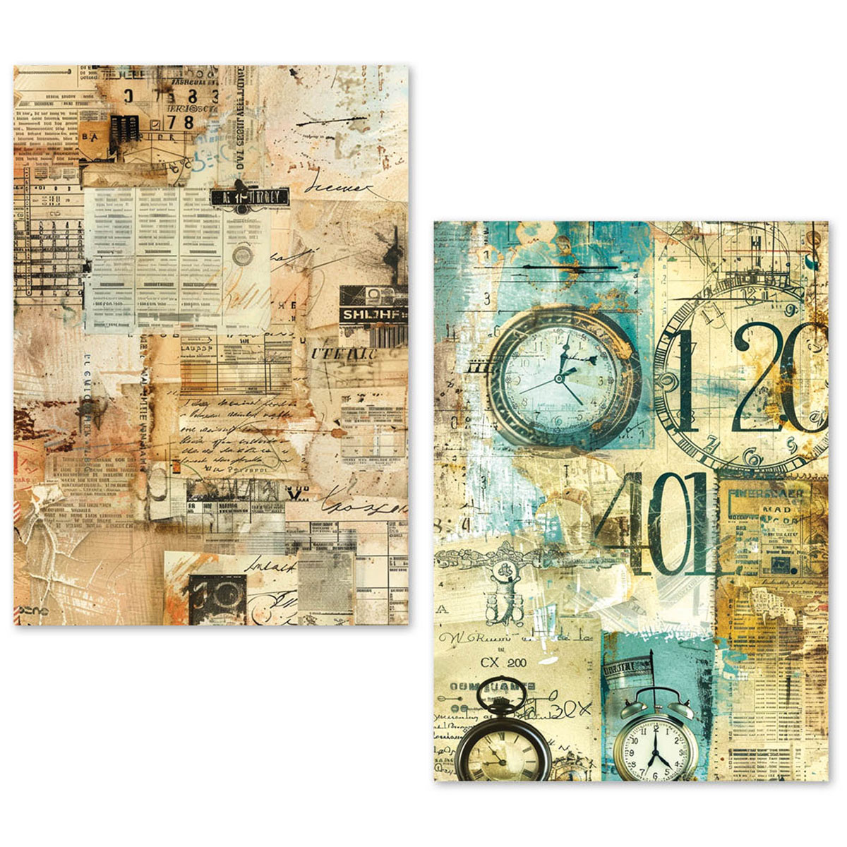 Ciao Bella Tissue Paper A5 - Fragments of Time Pack of 24 - Image 11