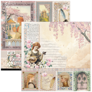 Alternative view of Ciao Bella Courtly Love Paper Pad 12"x12" 12/Pkg