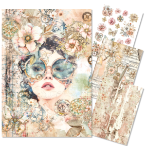 Ciao Bella Lost in Time A4 Rice Paper 4/pk