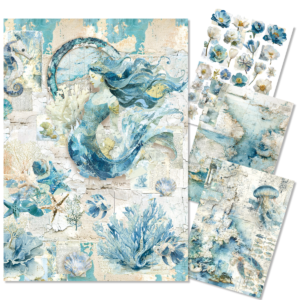 Ciao Bella Edge of the Ocean A4 Rice Paper 4/pk