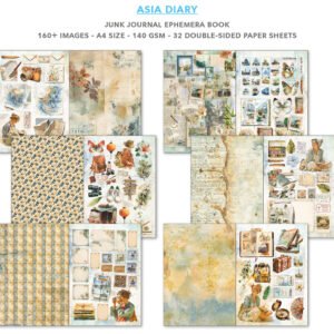 Alternative view of Ciao Bella Ephemera Book Asia Diary A4 32/Pkg