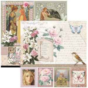 Alternative view of Ciao Bella Courtly Love Pad 8"x8" 12/Pkg