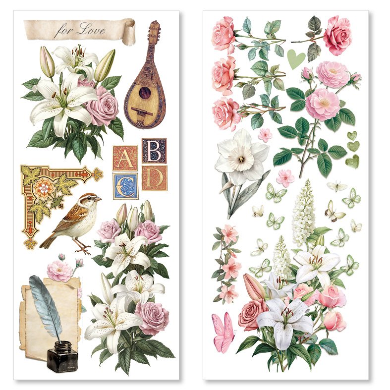 Ciao Bella Art Stickers - Courtly Love Pack of 5 - Image 2