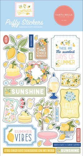 Echo Park Lemonade Puffy Stickers