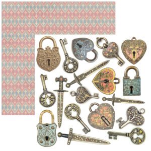 Alternative view of Ciao Bella Courtly Love Fussy Cut Pad 6"x6" 24/Pkg