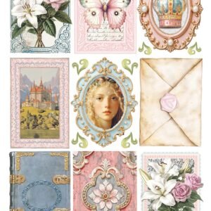 Ciao Bella Courtly Cards A4 Rice Paper Single Sheet