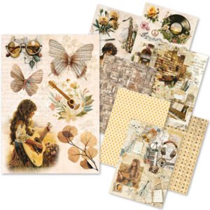 Ciao Bella Seventies Rice Paper A5 MIXED 8/Pkg