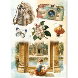 Alternative view of Ciao Bella Asia Diary Rice Paper A5 MIXED 8/Pkg