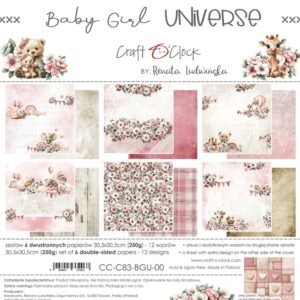 Baby Girl Universe 12x12 Main Papers