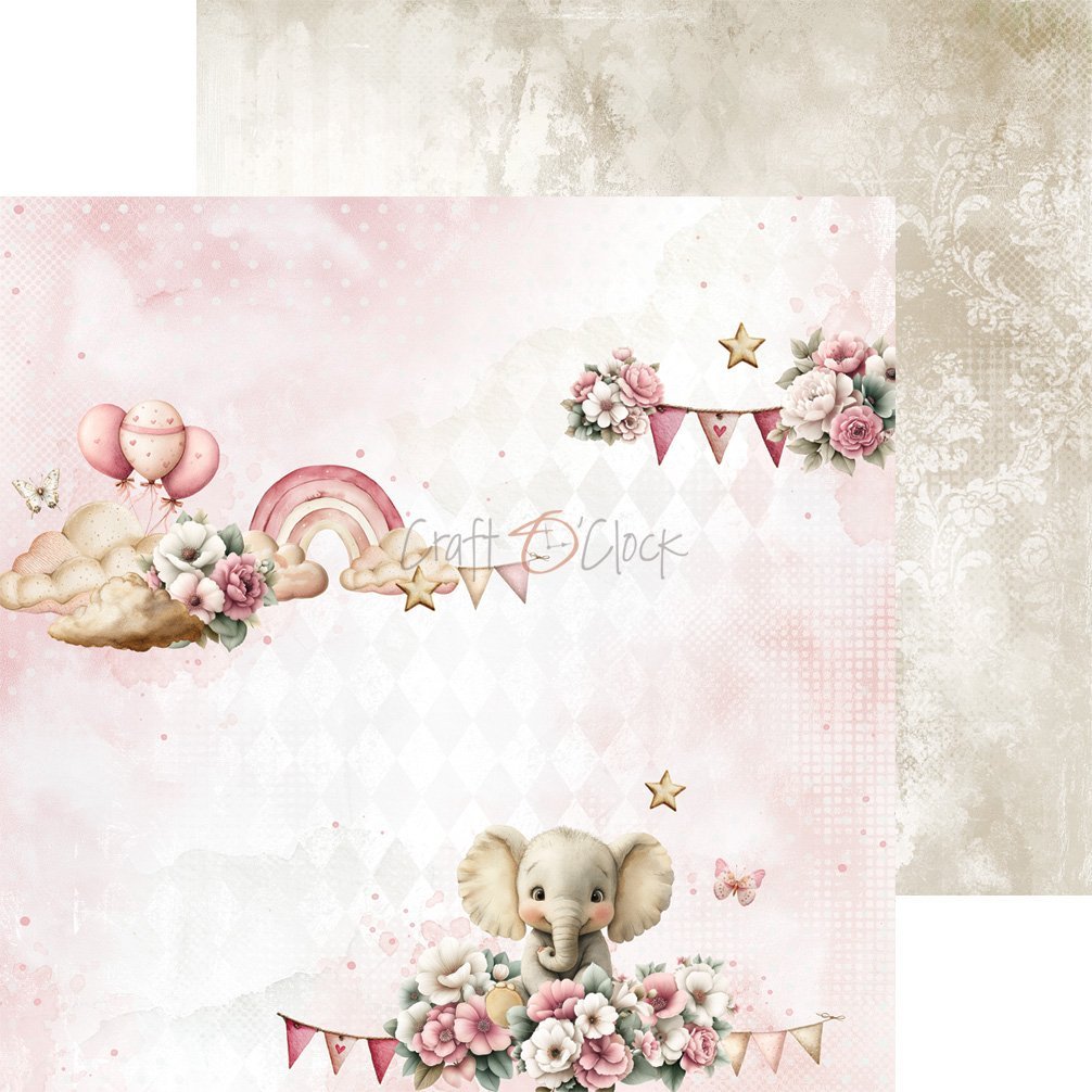 Baby Girl Universe 8x8 Mixed Set Papers - Image 3