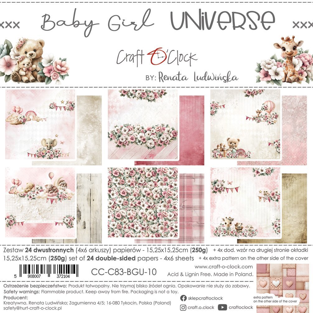 Baby Girl Universe 6x6 Main Papers