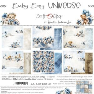 Baby Boy Universe 12x12 Main Papers