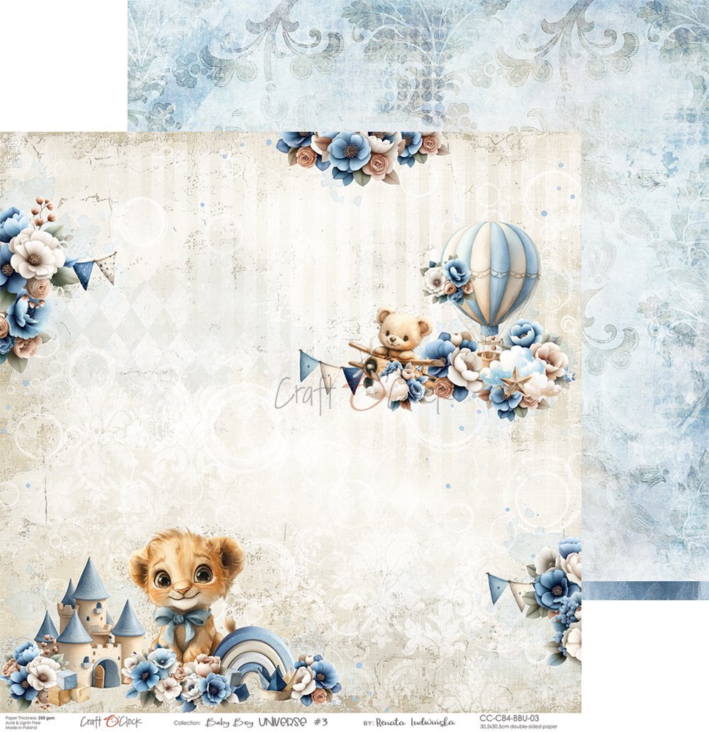 Baby Boy Universe 12x12 Main Papers - Image 4