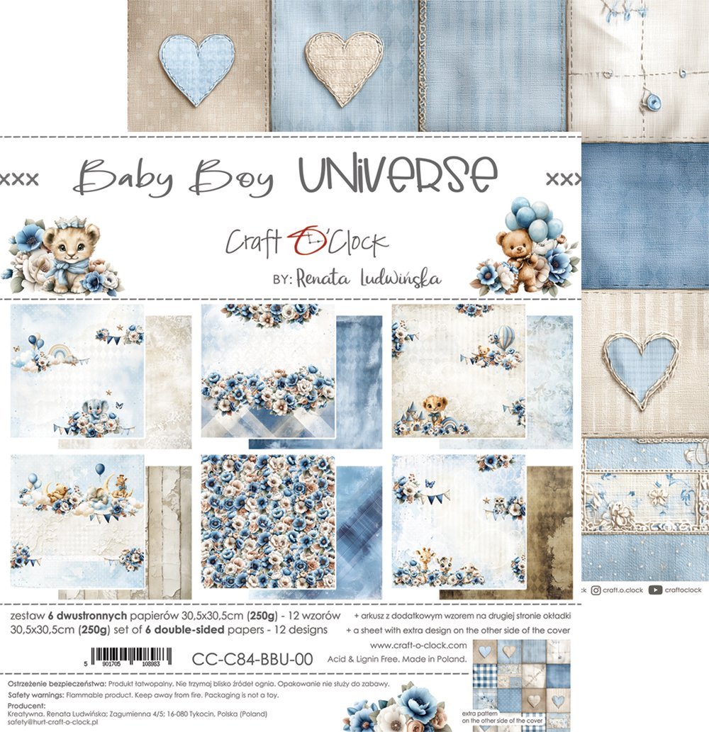 Baby Boy Universe 12x12 Main Papers - Image 8