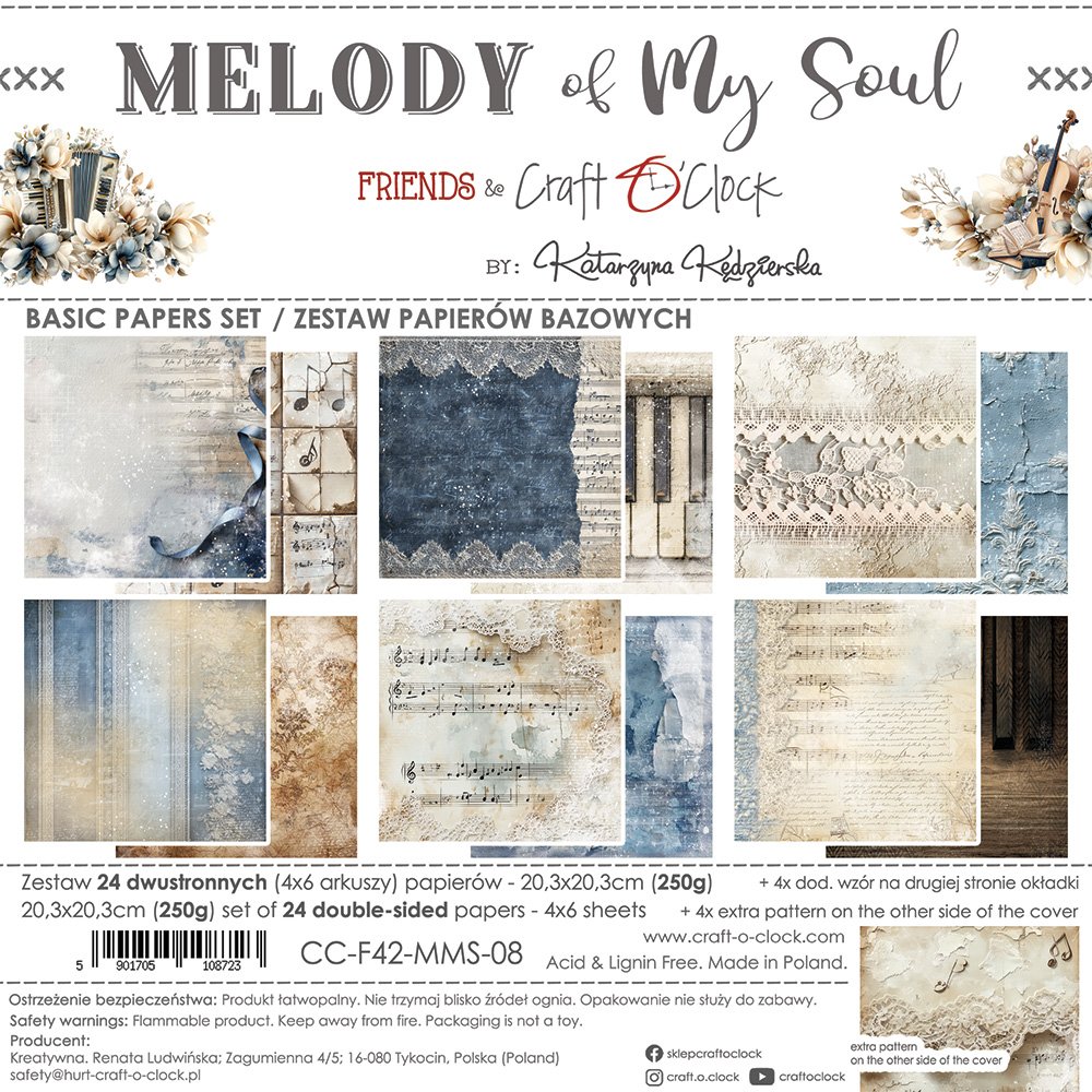 Melody of my Soul 8x8 Mixed Set Papers - Image 8
