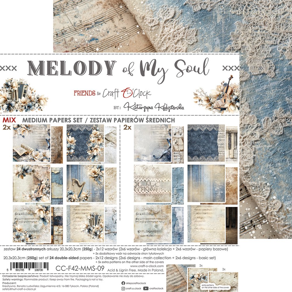 Melody of my Soul 8x8 Mixed Set Papers - Image 15
