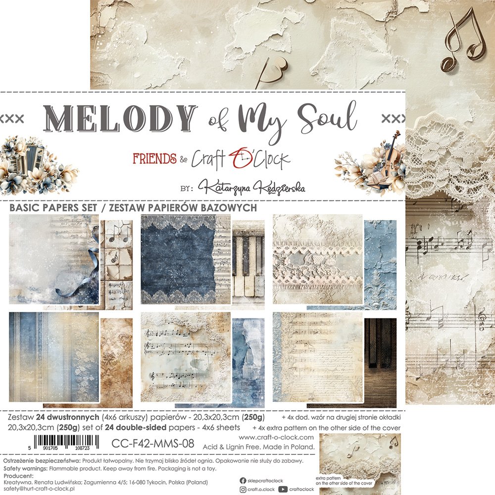 Melody of my Soul 8x8 Mixed Set Papers - Image 19