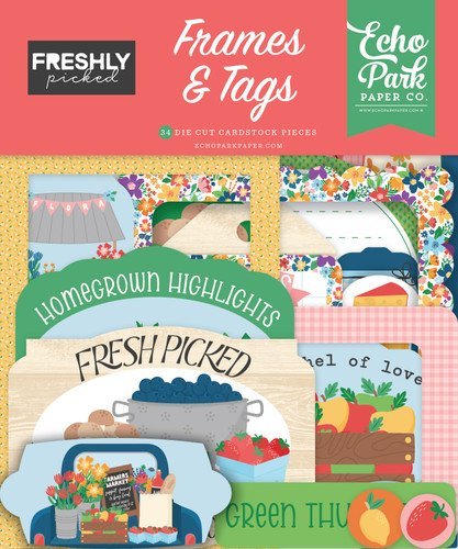 Echo Park Freshly Picked Frames & Tags