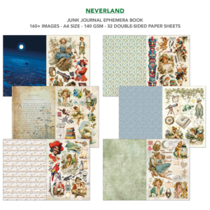 Alternative view of Ciao Bella Ephemera Book Neverland A4 32/Pkg
